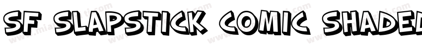 SF Slapstick Comic Shaded Oblique字体转换